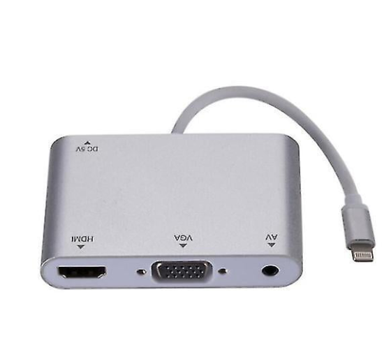 Концентратор Lightning - HDMI VGA Audio 3.5 мм для iPhone, iPad, iPod Луцьк