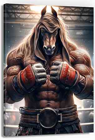 Картина Холсті в спортзал  Кінь  KLM_14 70х100 см Киев