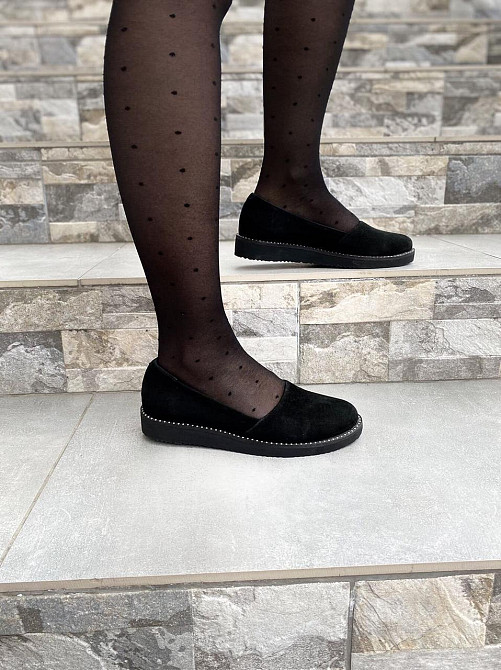 BOGATKO Балетки жіночі BOGATKO 8131 чорні (весна-осінь, замша натуральна) (3542) лише 37р.39р. Коломыя - изображение 4