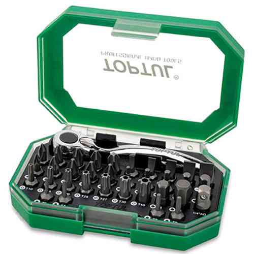 Набір біти + тріскачка TOPTUL 1/4" 35ед. GACW3504 Чернігів