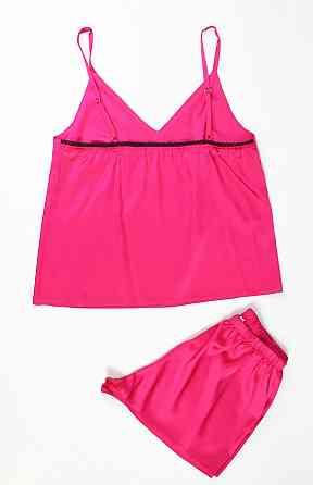 Пижама женская шелковая Малиновый XL-2XL Харьков