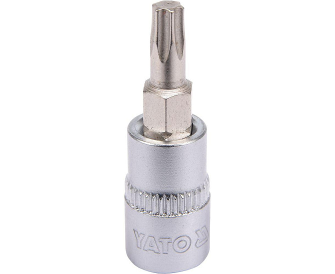 Головка торцевая с насадкой TORX Т25, квадрат 1/4, длина 37 мм YATO (YT-04305) Коломия - фото 1