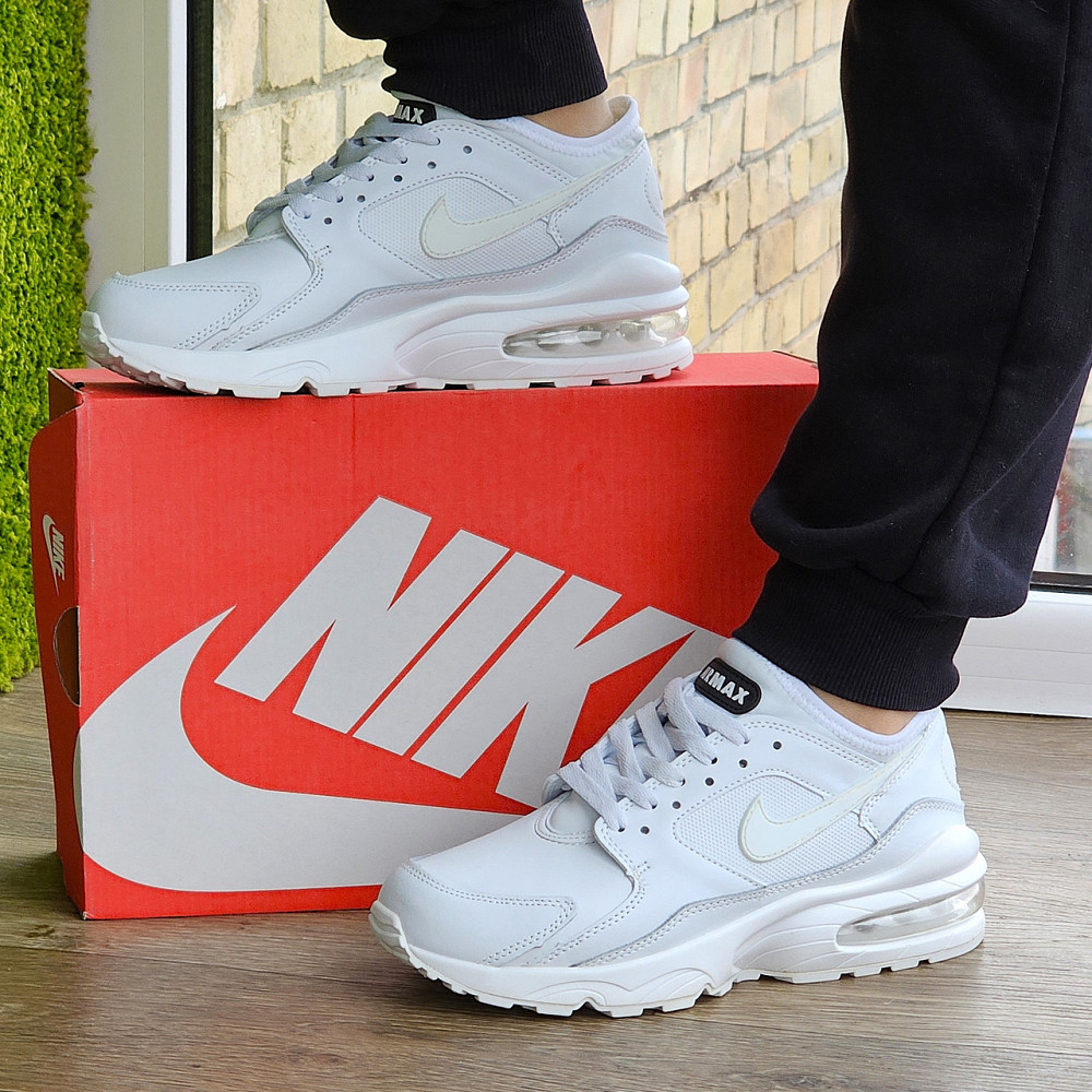 Женские Белые Кроссовки Nike Air Max 93 Кожаные Найк (размеры: 37,38,39,40,41) Видео Обзор - 93-7 Днепр - изображение 1