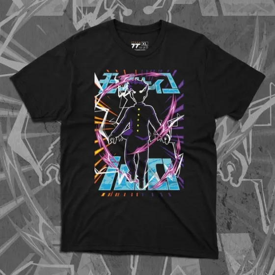 Футболка чоловіча з  принтом Mob Psycho #1 Розмір 48 Anime0891 Дніпро