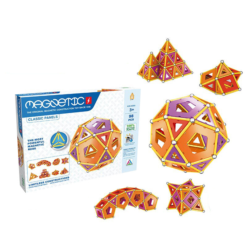 Дитячий магнітний конструктор 777-4, 98 деталей Вінниця - фото 1