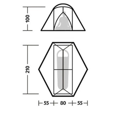 Палатка Naturehike одномісний ультралегкий Mongar UL CNK2550WS016, сірий (6927595770382) Вінниця - фото 10