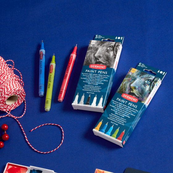 Набор цветных ручек PAINT PEN PALETTE No2 5шт Derwent Киев