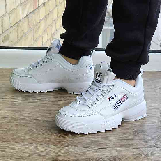 Кроссовки Женские FILA Disruptor Белые Кожаные Фила для Бега (размеры: 36,37,38,39,40) Видео Обзор Днепр