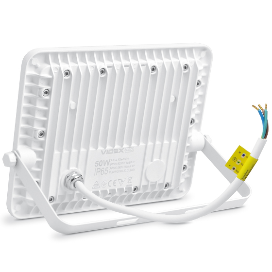 LED Прожектор 50W 5000К 220V з датчиком руху та освітлення білий VL-F2e505W-S Videx Житомир