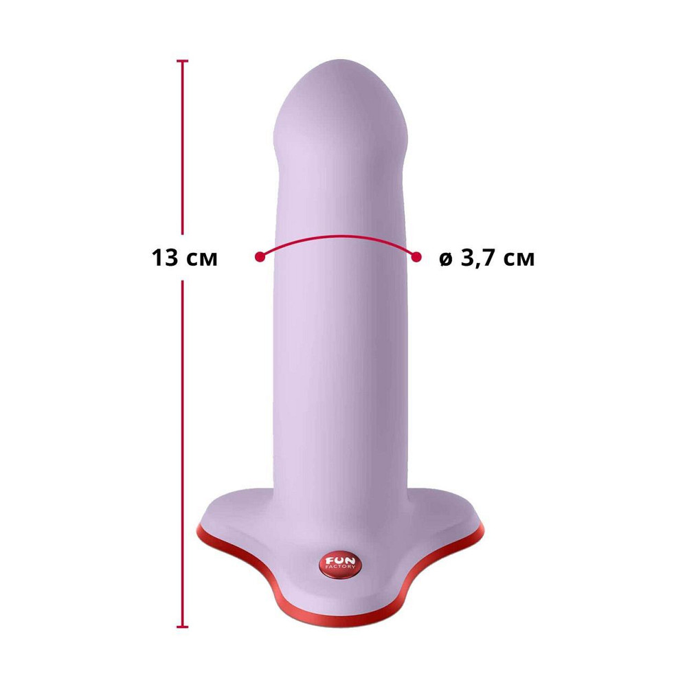 Фаллоимитатор Fun Factory AMOR, сиреневый, длина 14,6 см, диаметр 3,7 см, изогнутый Sex Aura Киев - изображение 2