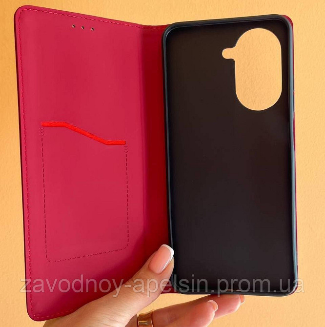 Чохол книжка Xiaomi Redmi A5 шкіряний (червоний) Одеса - фото 3