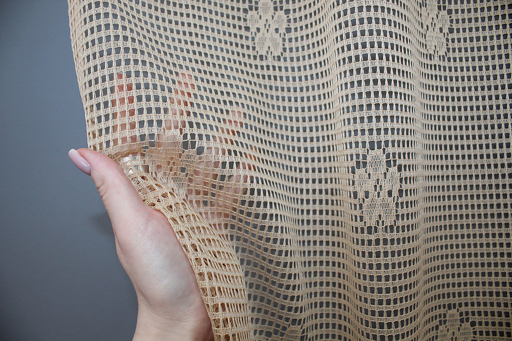 Тюль VR-Textil 787т Juli Сетка Какао с венге 300х150 см (40-489) Киев - изображение 3