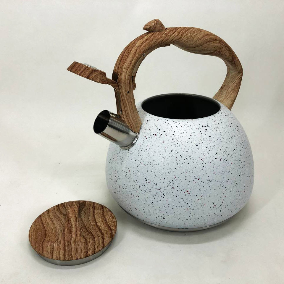 Чайник газовый нержавейка Unique, Чайник для приготовления напитков со свистком для воды на газ WU-72 Львов - изображение 7