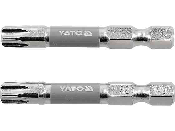 Насадка викруткова YATO TORX T40 х 50 мм. HEX 1/4", покрита нікелем, 2 шт.[10] Одеса