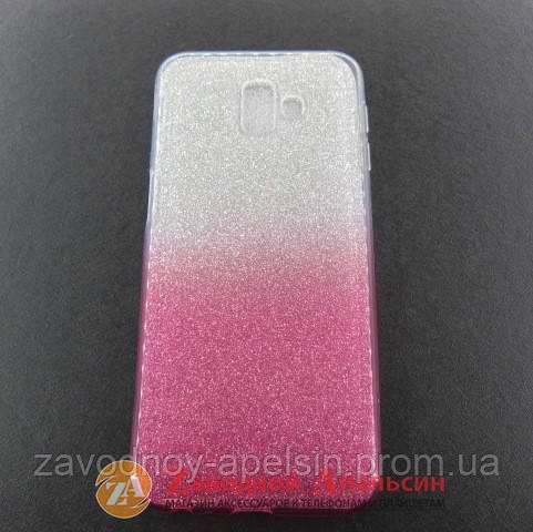Samsung J6 J610 Plus чехол блестки двухцветный Одесса - изображение 1