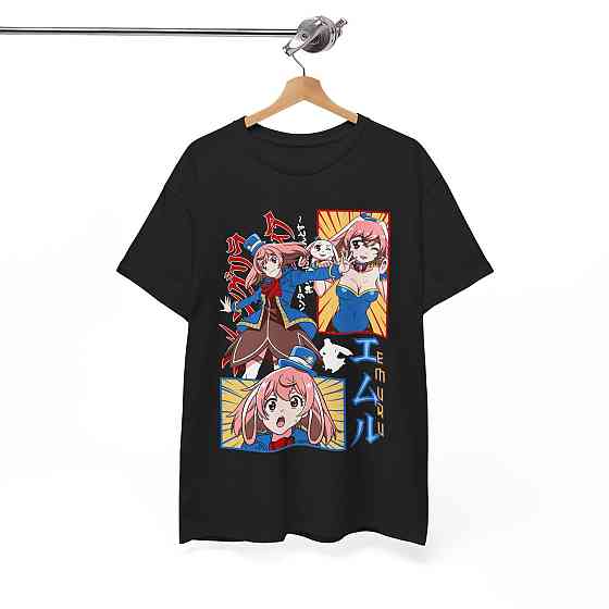 Футболка для мальчика аниме Схангри Ла Фронтиер Буннй оверсайз (рост от 165 до 180 ) Черний AnimeJ0319m Днепр