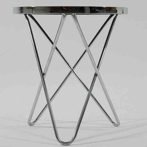 Журнальний столик FABIA C чорний/хром д.45 Дніпро