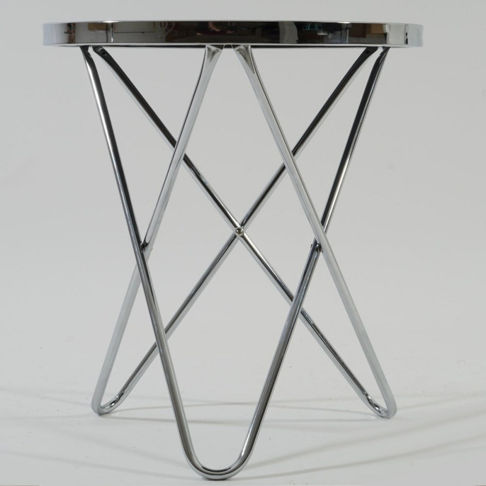 Журнальний столик FABIA C чорний/хром д.45 Дніпро - фото 4