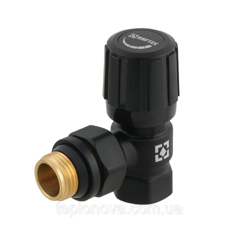 Комплект запорных клапанов угловой Raftec BLACK 1/2