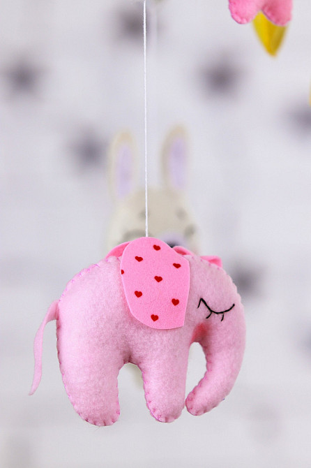 Дитячий музичний мобіль на ліжечко WooolyWool "Баю-бай" з 35 мелодіями (М001) Київ - фото 3