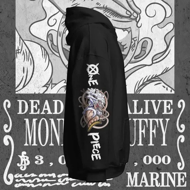 Худи для подростка мальчика с принтом Ван Піс Луффі Гір 5 Размер 160 Anime11231 Днепр - изображение 4