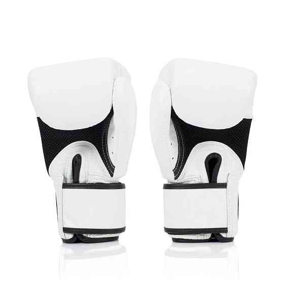 Боксерські рукавиці Fairtex BGV1 White 14 унцій (бинти в комплекті) Каменское