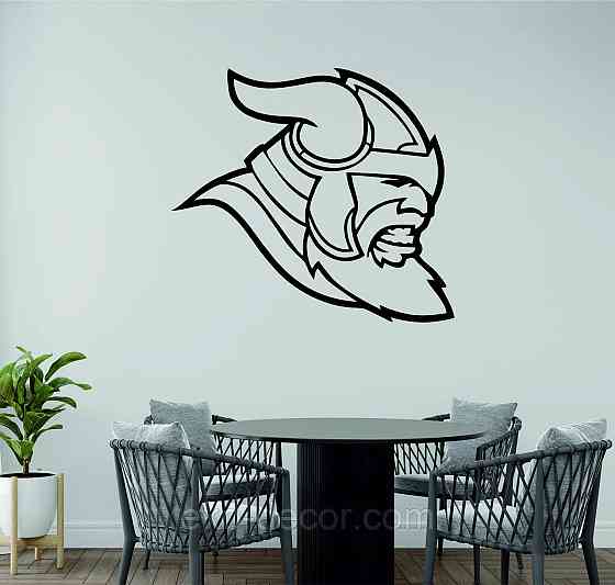 Декоративное настенное Панно «Викинг», Декор на стену 70*63 см, Черный Киев