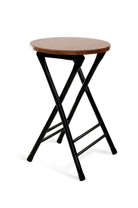 Табурет розкладний Чіп, горіх/чорний Київ - фото 1