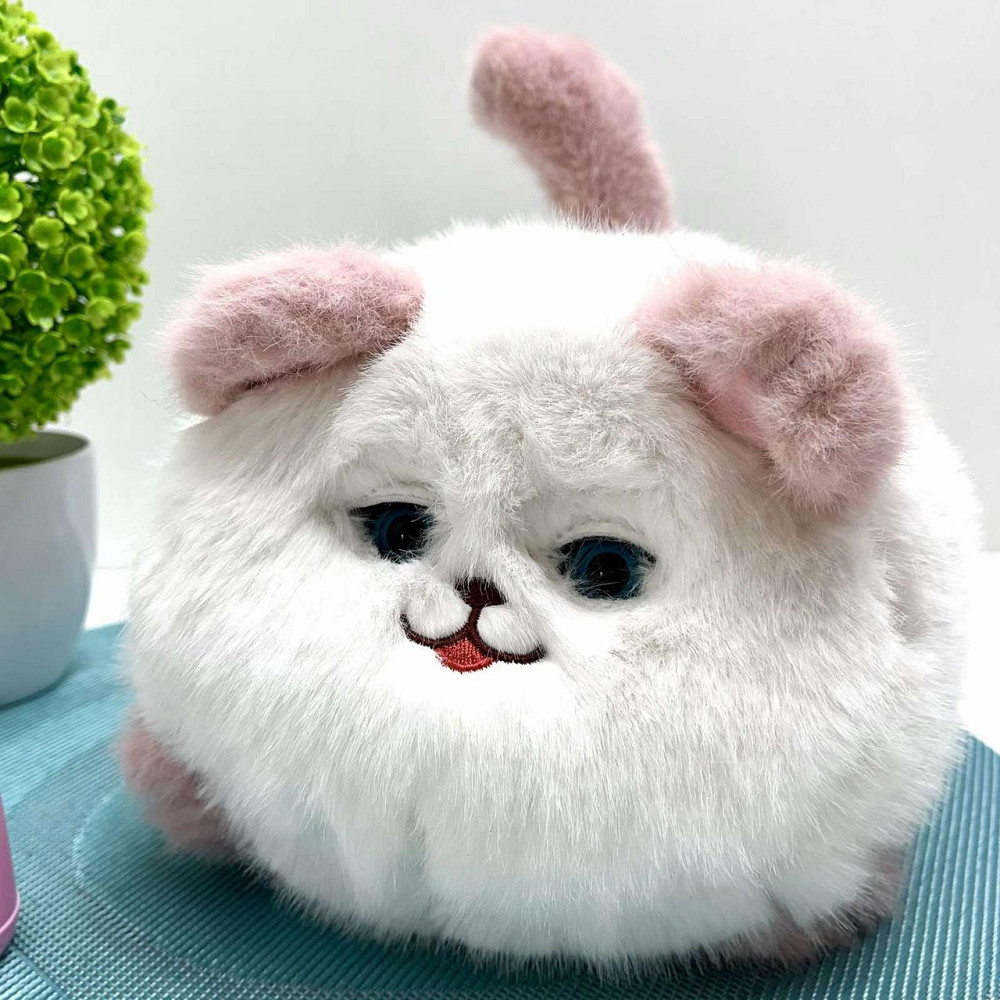 Кошеня інтерактивне Cute Cat виляє хвостиком звукові ефекти Білий з рожевим (933-103 E) Чернігів - фото 4