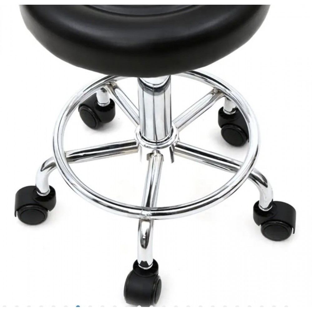 Стілець майстра косметолога круглий на коліщатках зі спинкою Bonro B-494 для салону краси Київ - фото 4