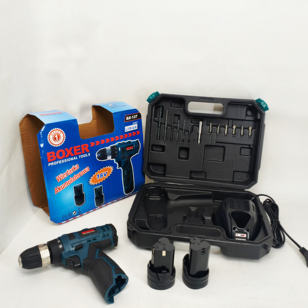 Дрель шуруповерт отвертка с насадками, Шуруповерт аккумуляторный набор Рабочий OX-67 Львов - изображение 4