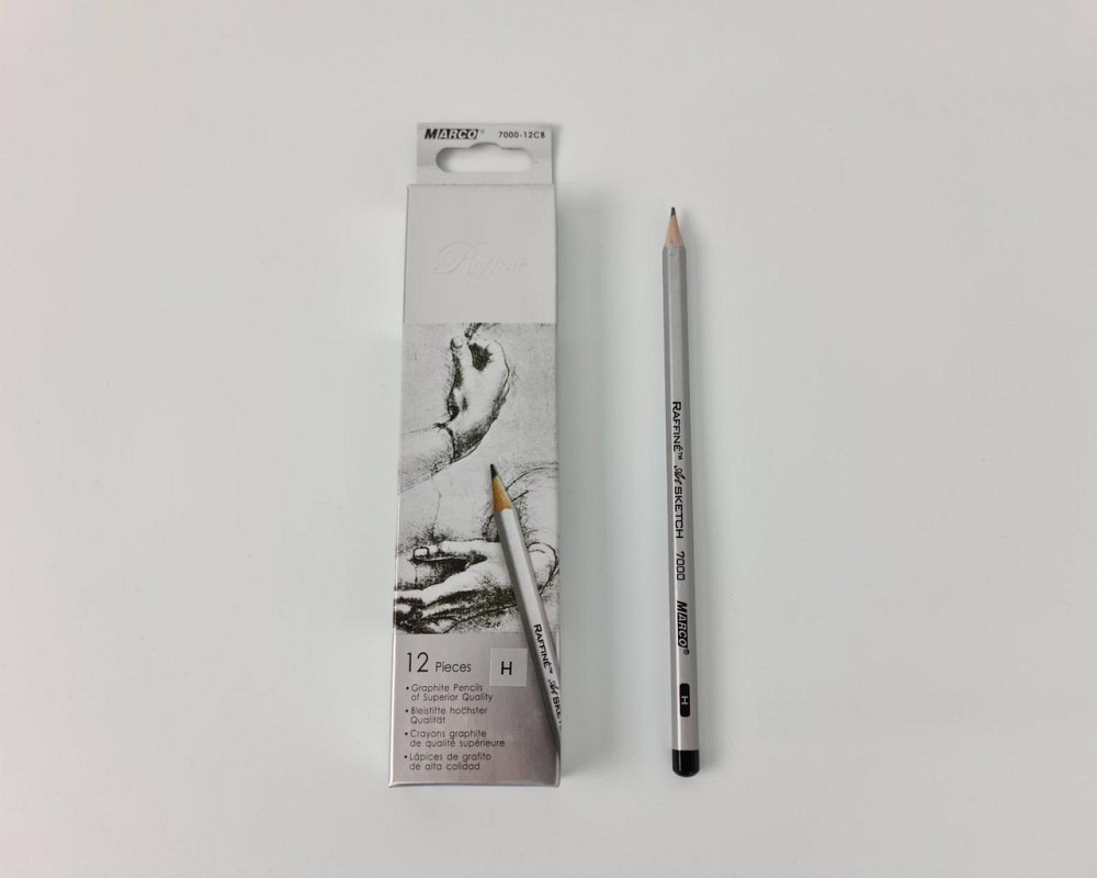 Карандаш простой набор 12шт тм. Марко №7000-H raffine (1 пачка) Харьков - изображение 2