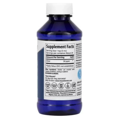 Мінерали Trace Minerals Колоїдне срібло, Colloidal Silver, 118 мл (TMR-00577) Вінниця - фото 2