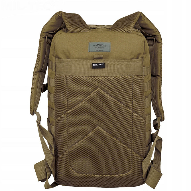 Тактичний Рюкзак 36 літрів із системою Molle 25 мм Mil-Tec від Sturm "Assault Large" (14002205) Coyo Нововолинськ - фото 7