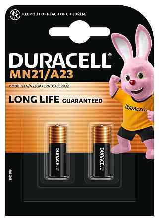 Специализированная щелочная батарейка Duracell MN21 12V, (A23 / 23A / V23GA / LRV08 / 8LR932), 2 шт. (6457878) Киев