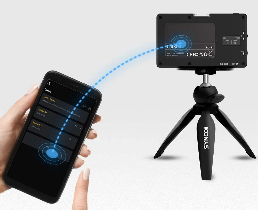 Відеосвітло для камери телефону LED Bi-Color Ra98+ 25000-9000К COLBOR PL8B Київ - фото 4