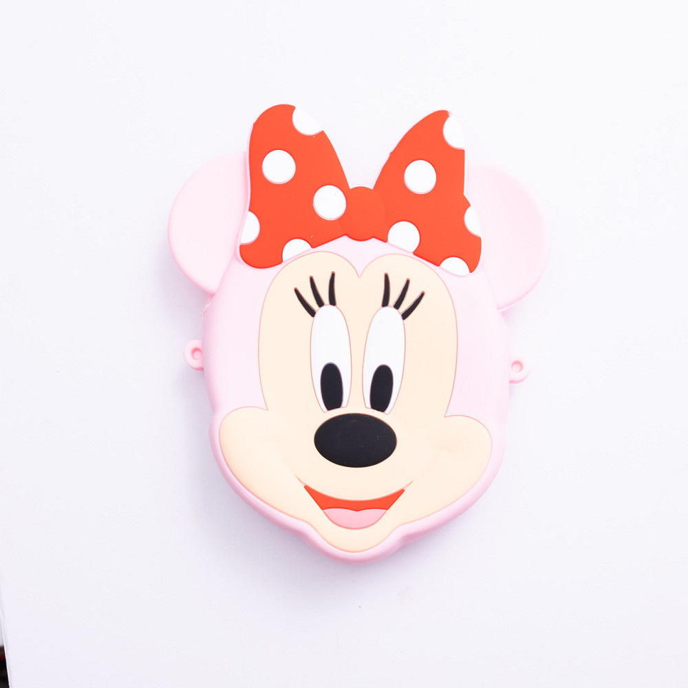 Дитяча силіконова сумка Мінні Маус 15×13×3 (см) через плече Рожевий HP-55-9P Коломия - фото 2