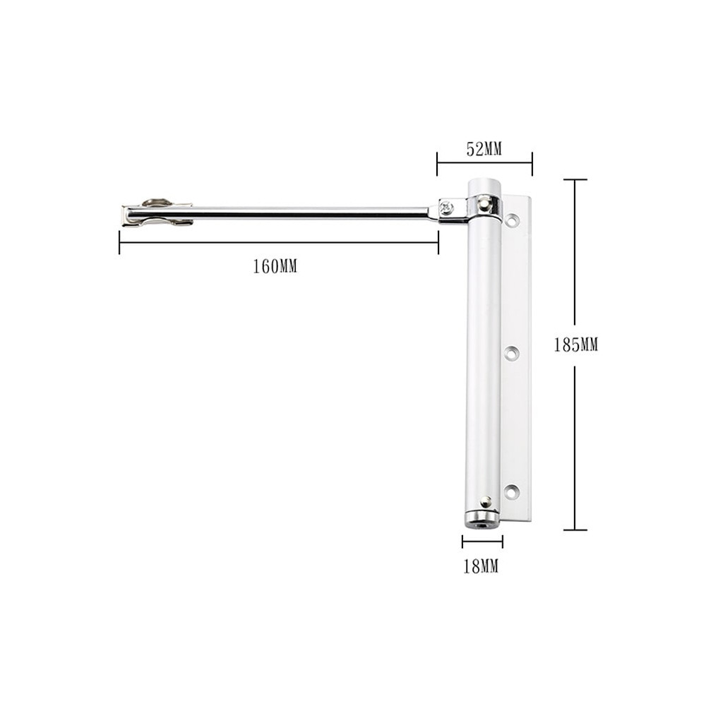 Дотягувач пружинний ATIS AS-0254 Black Киев - изображение 6