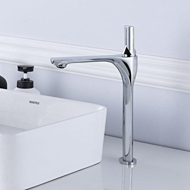 Смеситель дизайнерский для умывальника, кран в ванну однорычажный WanFan люкс качества хром Каменец-Подольский - изображение 7