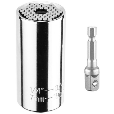 Головка торцевая Graphite универсальная 7-19мм + удлинитель (55H224) Винница - изображение 1