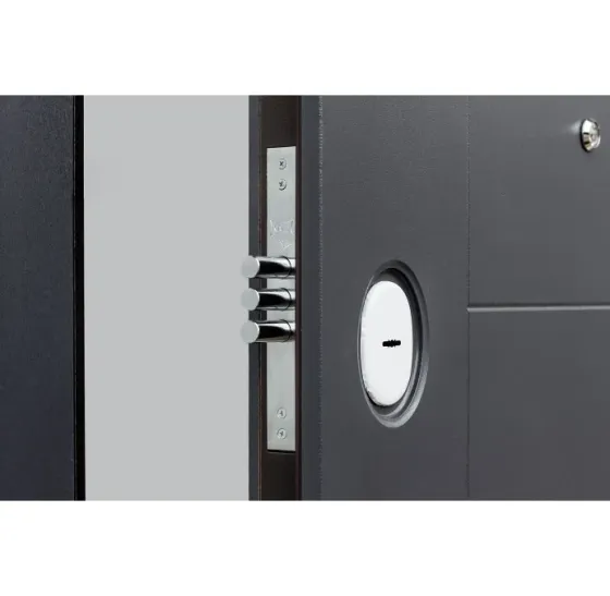 Двері вхідні Наші Двері РУБІЖ Б-321 Антрацит  860х2040 мм Київ