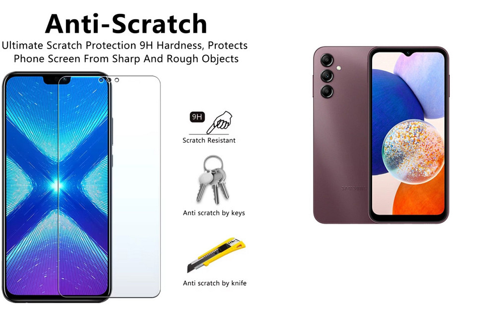 Защитное стекло NeoGlass для Samsung Galaxy A15 5G, Galaxy A16 5G – ультрапрозрачное и устойчивое Киев - изображение 1