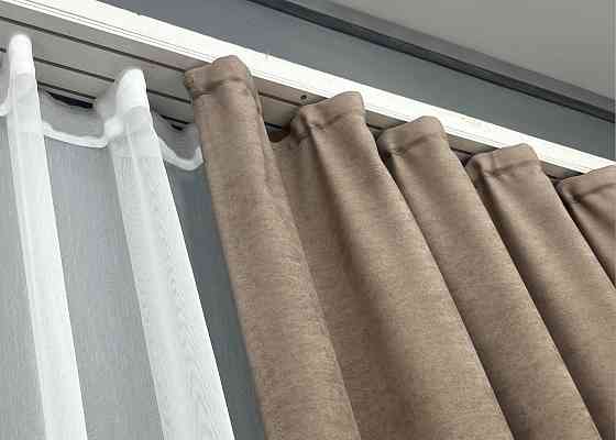 Шторная ткань микровелюр Petek YL цвет капучино 2018ш Киев