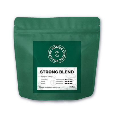 Кофе Romus Roastery Strong Blend молотой 250 г (667583) Винница - изображение 1