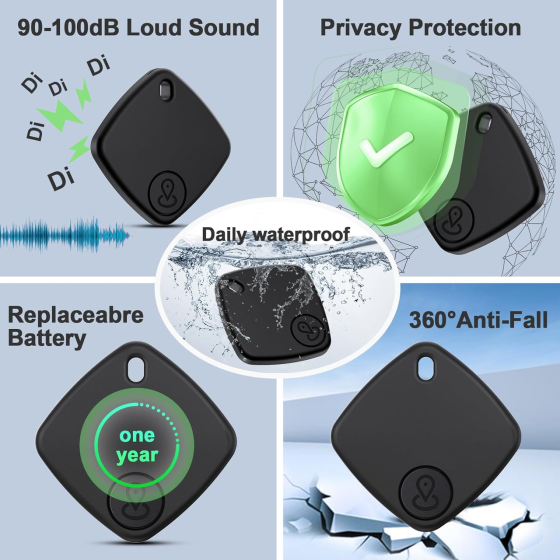 Bluetooth-трекер CMINGKEJI Smart Tracker для Android, 4 шт., Google Find Hub, IP67, CR2032, сигнал 100 дБ Киев