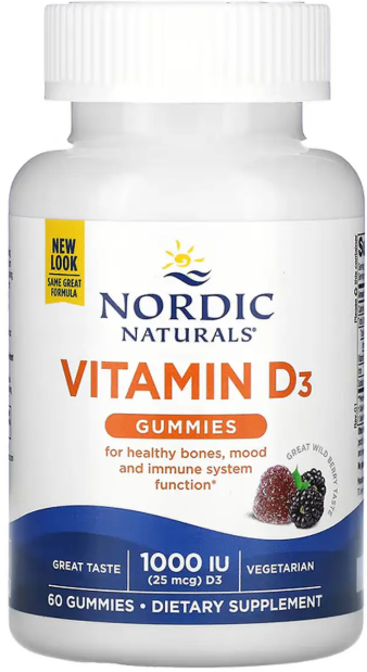 Витамин D3 Nordic Naturals Vitamin D3 60 жев таб лесные ягоды Киев - изображение 1