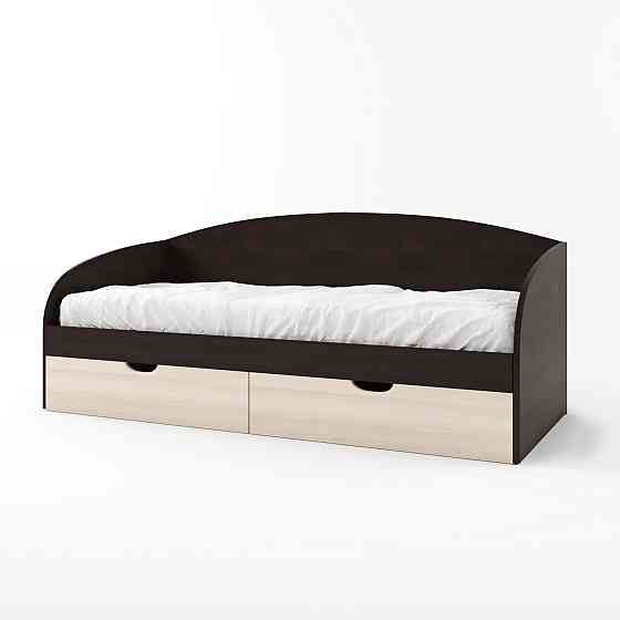 Ліжко односпальне Еверест Комфорт 80х190 см венге/дуб молочний (DTM-2096) Львів