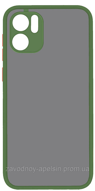 Xiaomi Redmi A1 A2 Чехол матовый Frame Case (зеленый) Одесса - изображение 1