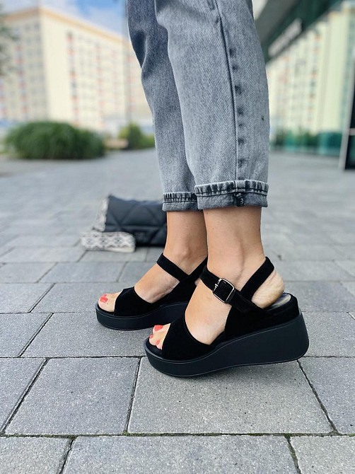 Nivelle Босоніжки жіночі NIVELLE 1873/21700 чорні (літо, замша натуральна) (3717) Коломия - фото 2