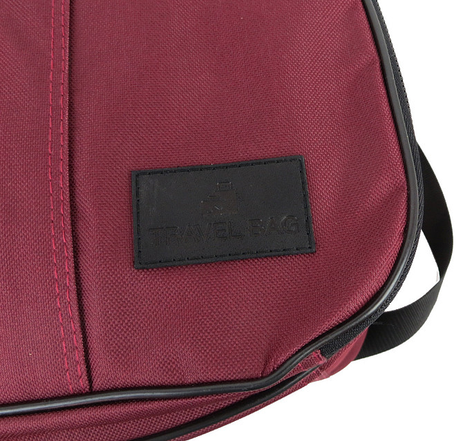 Сумка дорожная TRAVEL BAG 507 35х52 бордовая Киев - изображение 7